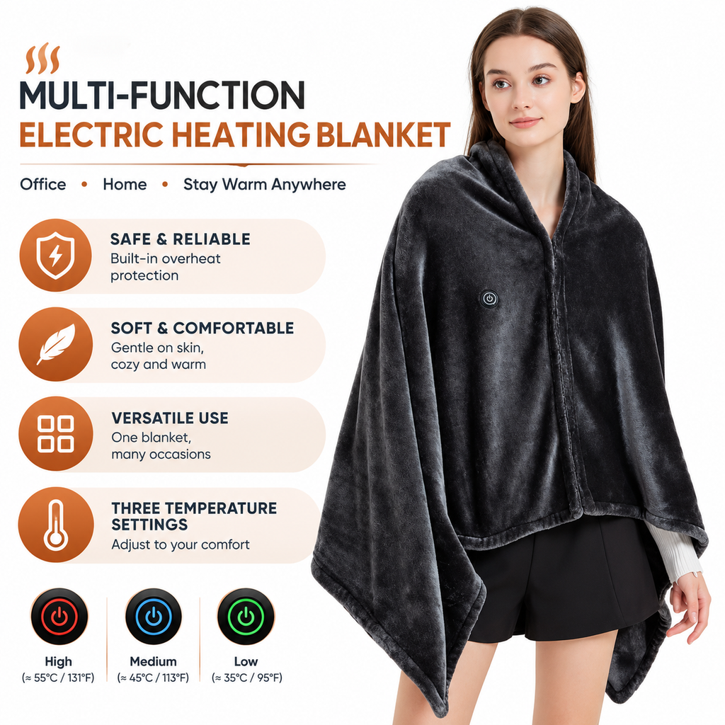 ThermoCloud™ Wearable Heated Blanket Kruna Outlet