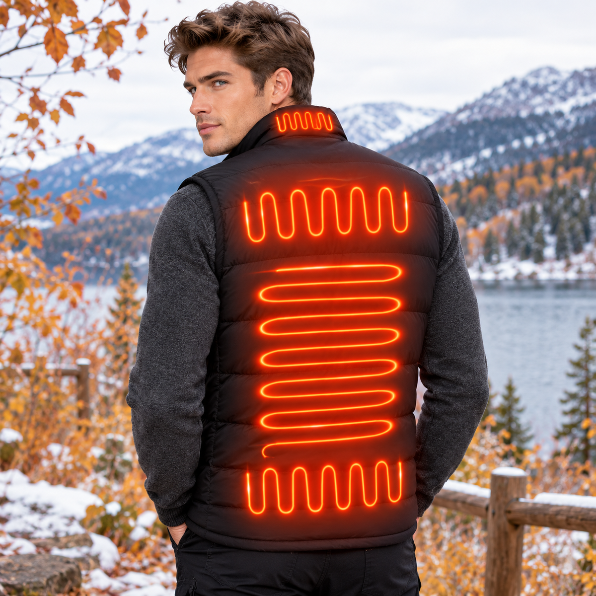 Back of the Heated Vest
